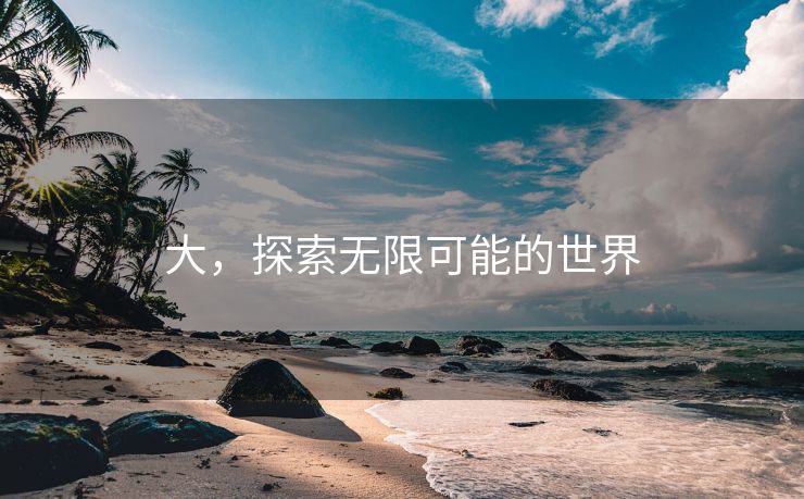 大，探索无限可能的世界