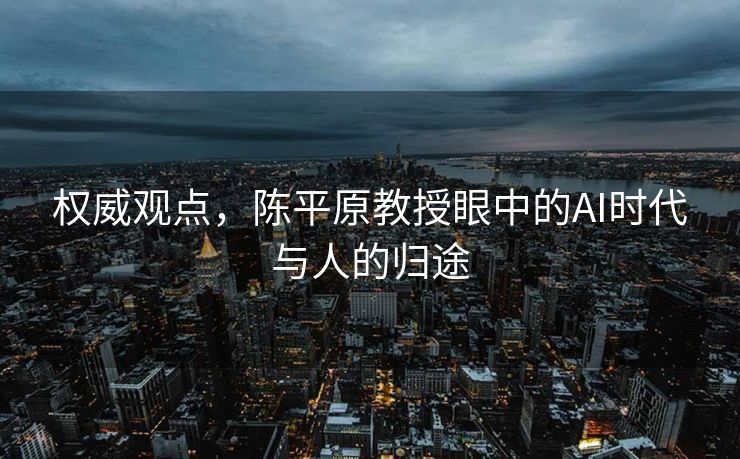 权威观点，陈平原教授眼中的AI时代与人的归途