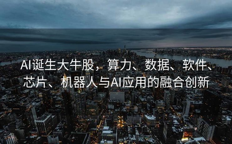 AI诞生大牛股，算力、数据、软件、芯片、机器人与AI应用的融合创新