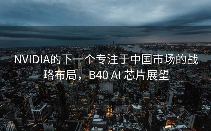 NVIDIA的下一个专注于中国市场的战略布局，B40 AI 芯片展望