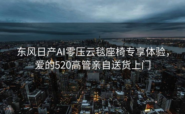 东风日产AI零压云毯座椅专享体验，爱的520高管亲自送货上门