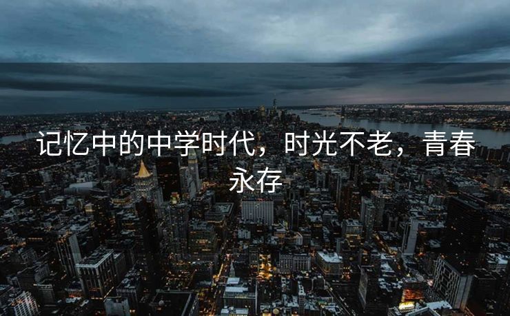记忆中的中学时代，时光不老，青春永存