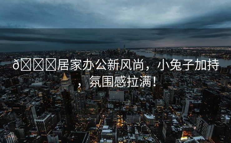 🌟居家办公新风尚，小兔子加持，氛围感拉满！