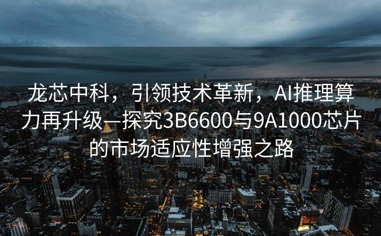 龙芯中科，引领技术革新，AI推理算力再升级—探究3B6600与9A1000芯片的市场适应性增强之路