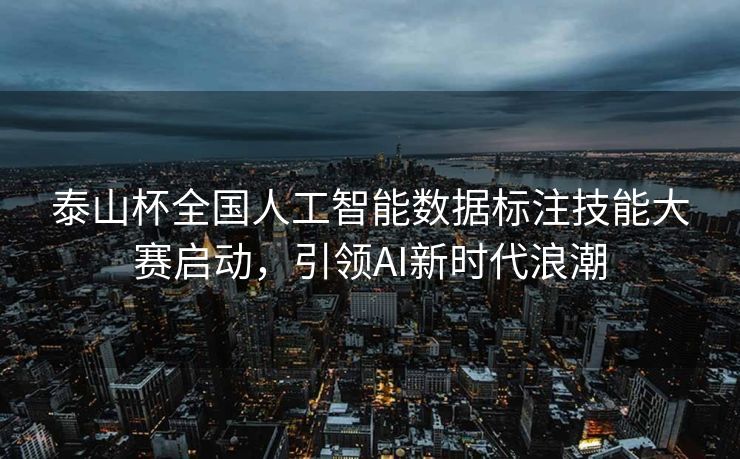 泰山杯全国人工智能数据标注技能大赛启动，引领AI新时代浪潮