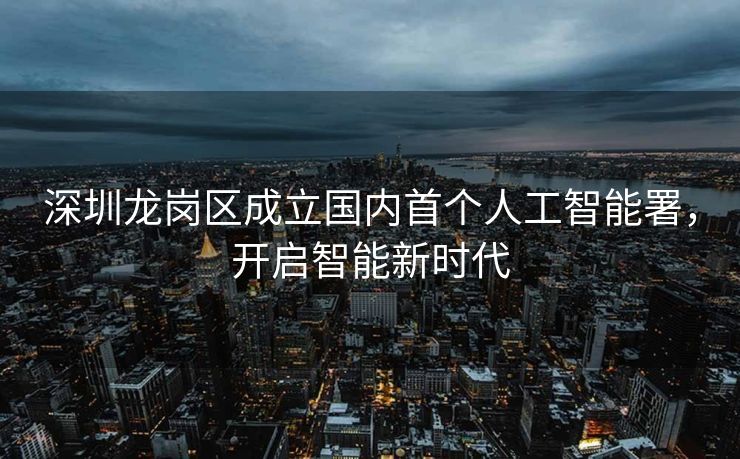深圳龙岗区成立国内首个人工智能署，开启智能新时代