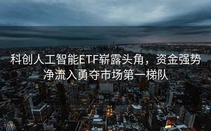 科创人工智能ETF崭露头角，资金强势净流入勇夺市场第一梯队