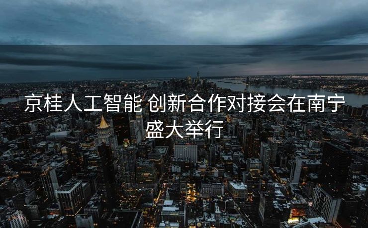 京桂人工智能 创新合作对接会在南宁盛大举行