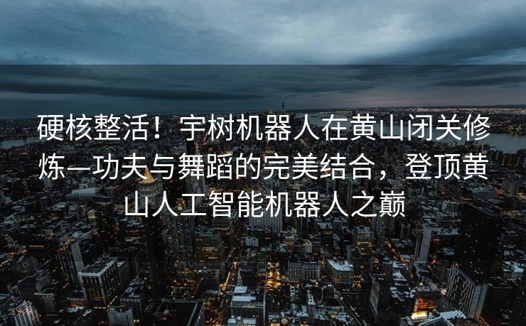 硬核整活！宇树机器人在黄山闭关修炼—功夫与舞蹈的完美结合，登顶黄山人工智能机器人之巅