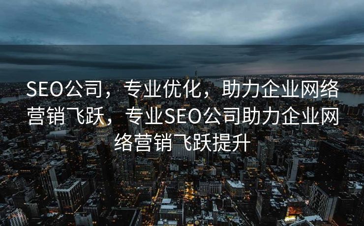 SEO公司，专业优化，助力企业网络营销飞跃，专业SEO公司助力企业网络营销飞跃提升