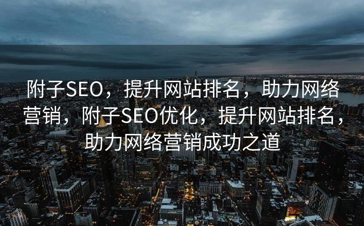 附子SEO，提升网站排名，助力网络营销，附子SEO优化，提升网站排名，助力网络营销成功之道