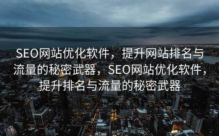 SEO网站优化软件，提升网站排名与流量的秘密武器，SEO网站优化软件，提升排名与流量的秘密武器