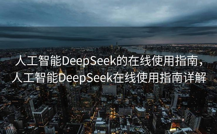 人工智能DeepSeek的在线使用指南，人工智能DeepSeek在线使用指南详解