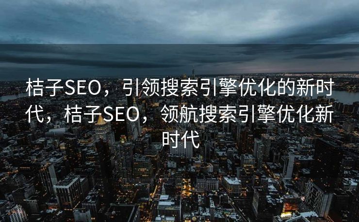 桔子SEO，引领搜索引擎优化的新时代，桔子SEO，领航搜索引擎优化新时代
