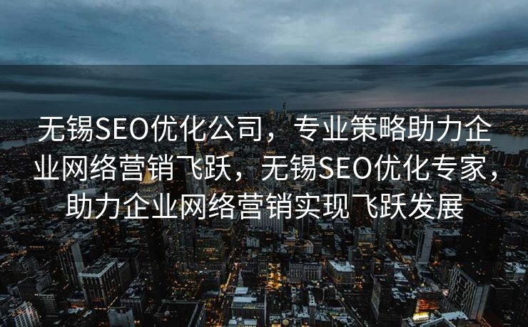 无锡SEO优化公司，专业策略助力企业网络营销飞跃，无锡SEO优化专家，助力企业网络营销实现飞跃发展
