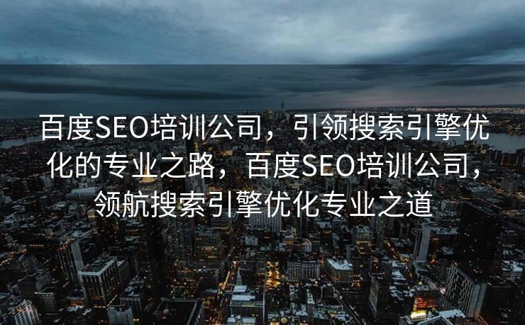 百度SEO培训公司，引领搜索引擎优化的专业之路，百度SEO培训公司，领航搜索引擎优化专业之道