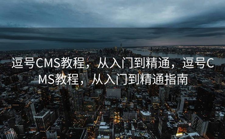 逗号CMS教程，从入门到精通，逗号CMS教程，从入门到精通指南