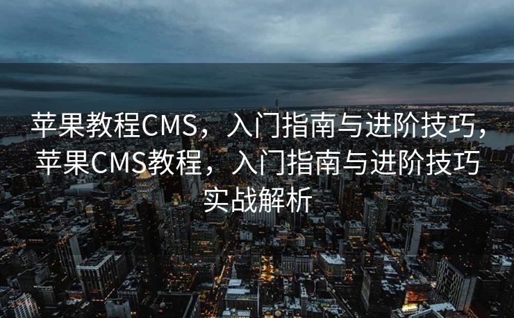 苹果教程CMS，入门指南与进阶技巧，苹果CMS教程，入门指南与进阶技巧实战解析