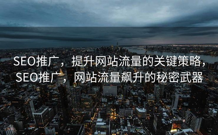 SEO推广，提升网站流量的关键策略，SEO推广，网站流量飙升的秘密武器