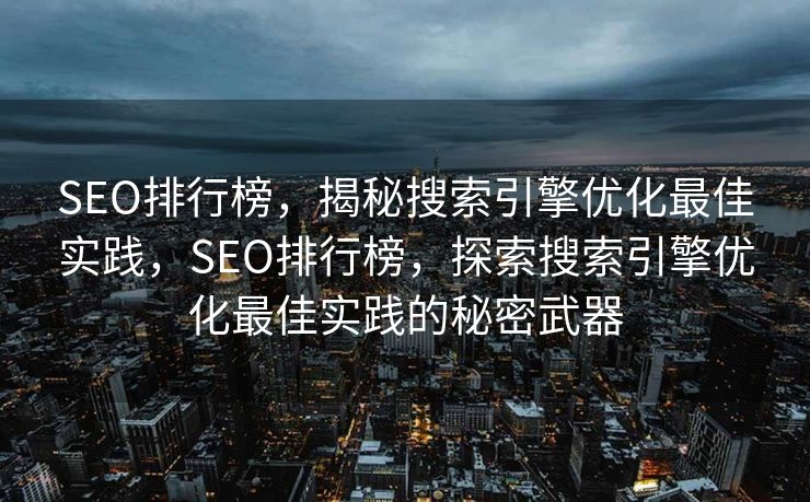 SEO排行榜，揭秘搜索引擎优化最佳实践，SEO排行榜，探索搜索引擎优化最佳实践的秘密武器