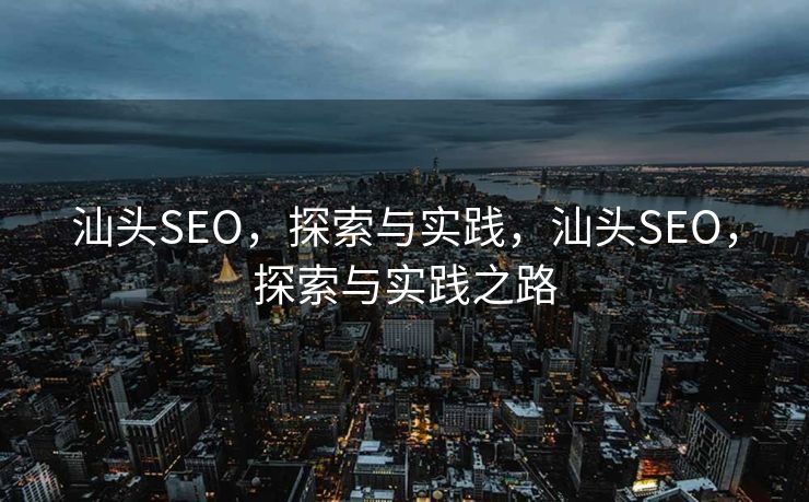 汕头SEO，探索与实践，汕头SEO，探索与实践之路
