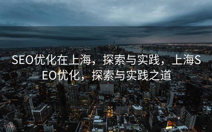 SEO优化在上海，探索与实践，上海SEO优化，探索与实践之道