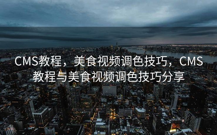 CMS教程，美食视频调色技巧，CMS教程与美食视频调色技巧分享