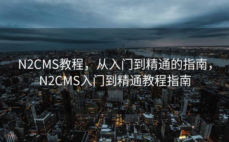 N2CMS教程，从入门到精通的指南，N2CMS入门到精通教程指南