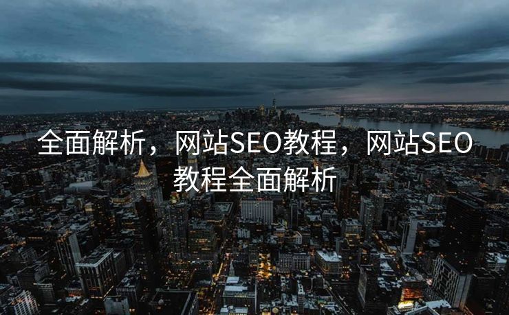 全面解析，网站SEO教程，网站SEO教程全面解析