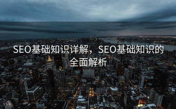 SEO基础知识详解，SEO基础知识的全面解析