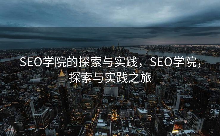 SEO学院的探索与实践，SEO学院，探索与实践之旅