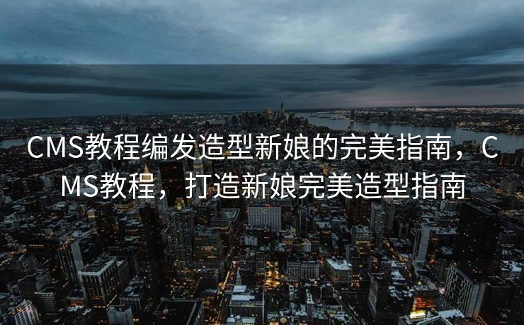 CMS教程编发造型新娘的完美指南，CMS教程，打造新娘完美造型指南