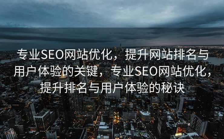专业SEO网站优化，提升网站排名与用户体验的关键，专业SEO网站优化，提升排名与用户体验的秘诀