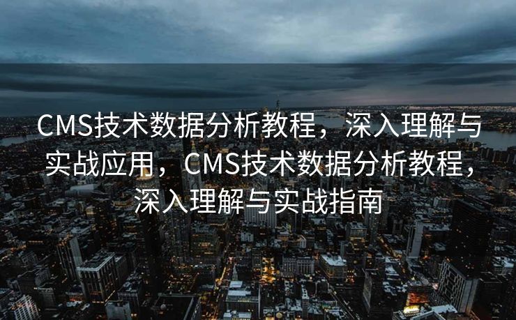 CMS技术数据分析教程，深入理解与实战应用，CMS技术数据分析教程，深入理解与实战指南