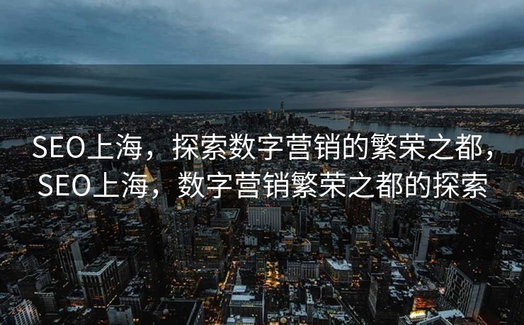SEO上海，探索数字营销的繁荣之都，SEO上海，数字营销繁荣之都的探索