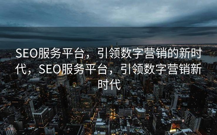 SEO服务平台，引领数字营销的新时代，SEO服务平台，引领数字营销新时代
