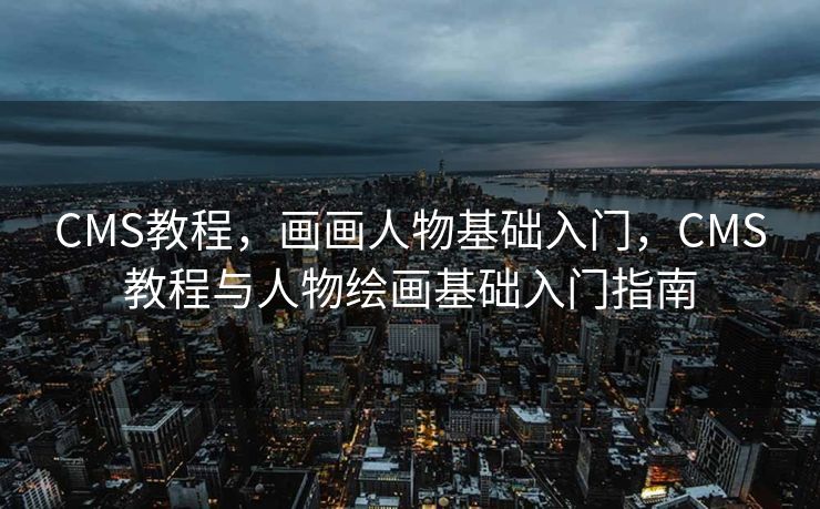CMS教程，画画人物基础入门，CMS教程与人物绘画基础入门指南