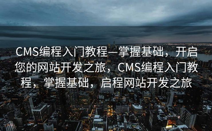 CMS编程入门教程—掌握基础，开启您的网站开发之旅，CMS编程入门教程，掌握基础，启程网站开发之旅