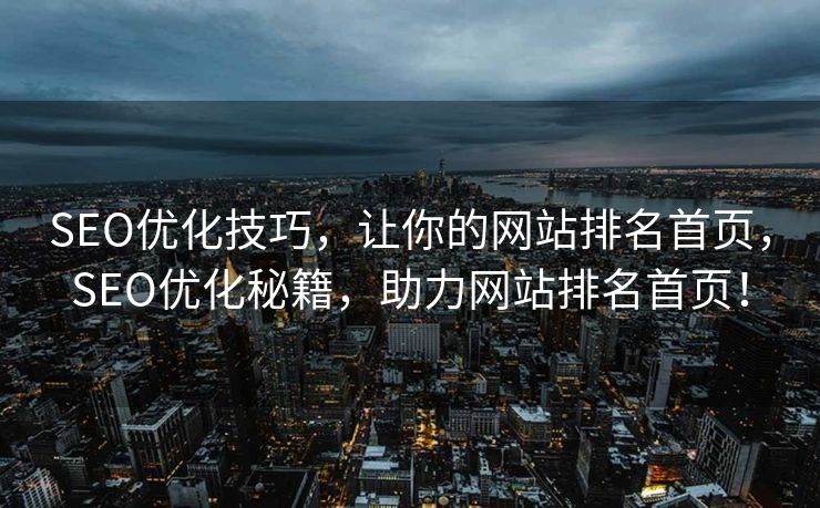 SEO优化技巧，让你的网站排名首页，SEO优化秘籍，助力网站排名首页！