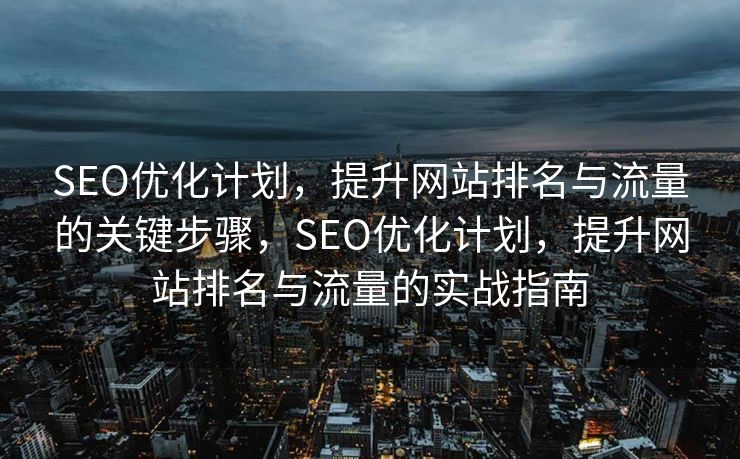 SEO优化计划，提升网站排名与流量的关键步骤，SEO优化计划，提升网站排名与流量的实战指南