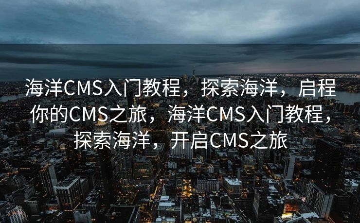 海洋CMS入门教程，探索海洋，启程你的CMS之旅，海洋CMS入门教程，探索海洋，开启CMS之旅