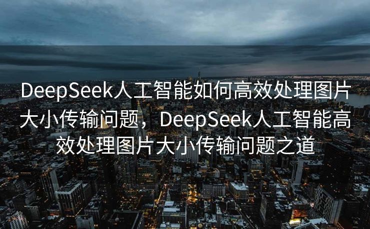 DeepSeek人工智能如何高效处理图片大小传输问题，DeepSeek人工智能高效处理图片大小传输问题之道