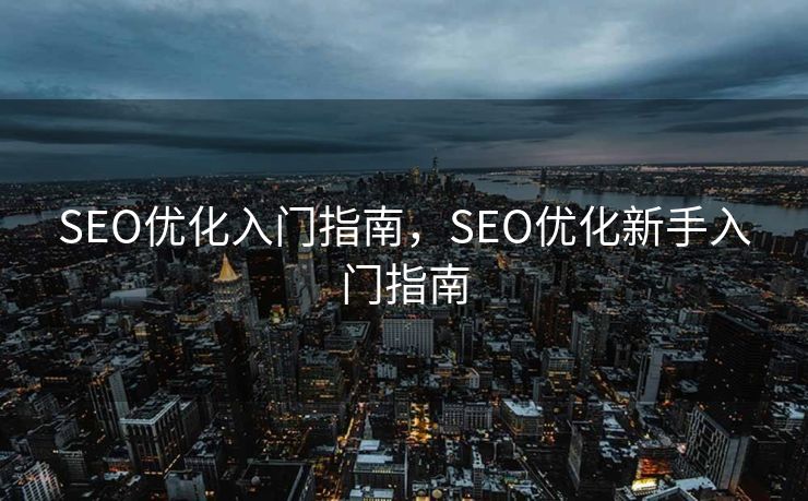 SEO优化入门指南，SEO优化新手入门指南