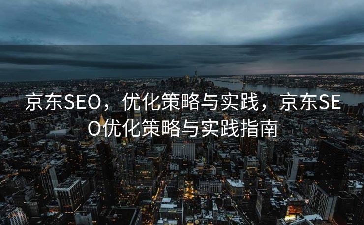 京东SEO，优化策略与实践，京东SEO优化策略与实践指南
