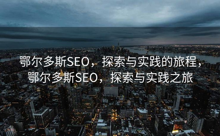 鄂尔多斯SEO，探索与实践的旅程，鄂尔多斯SEO，探索与实践之旅
