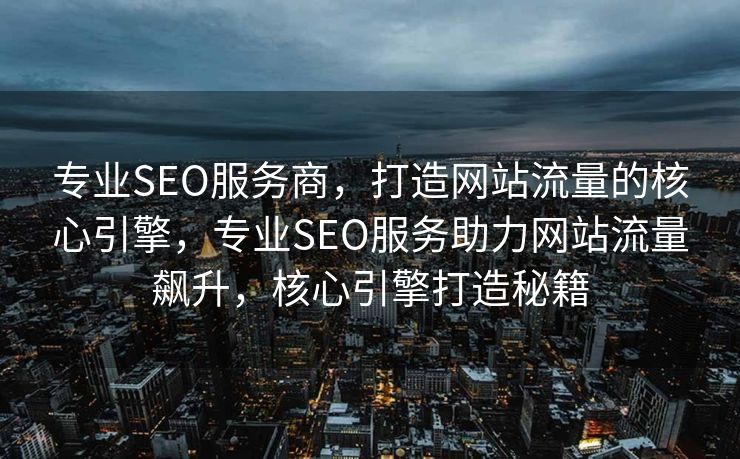专业SEO服务商，打造网站流量的核心引擎，专业SEO服务助力网站流量飙升，核心引擎打造秘籍