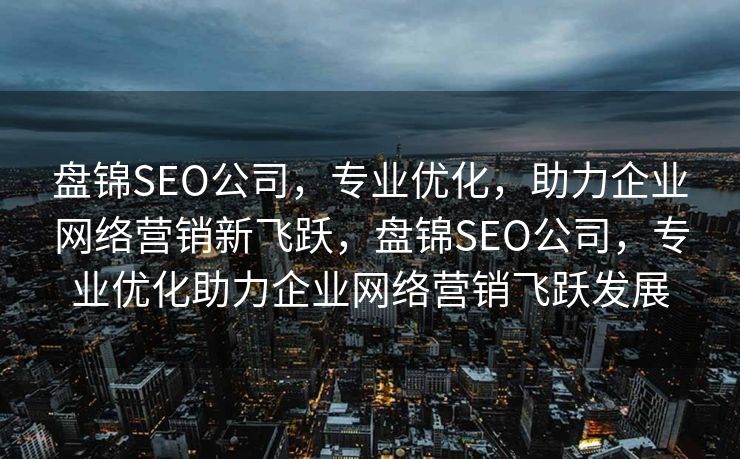 盘锦SEO公司，专业优化，助力企业网络营销新飞跃，盘锦SEO公司，专业优化助力企业网络营销飞跃发展