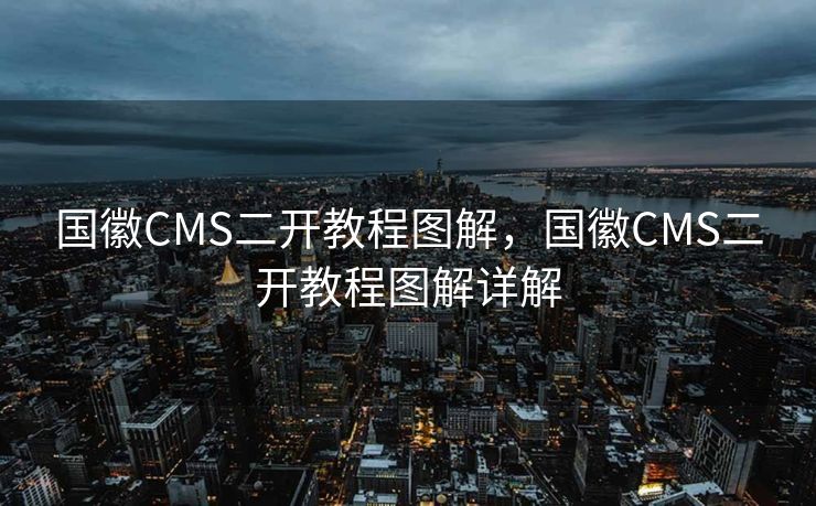 国徽CMS二开教程图解，国徽CMS二开教程图解详解