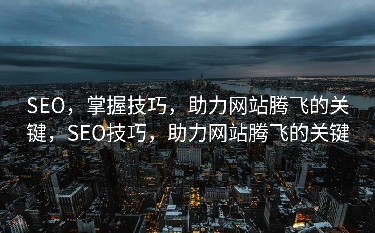 SEO，掌握技巧，助力网站腾飞的关键，SEO技巧，助力网站腾飞的关键