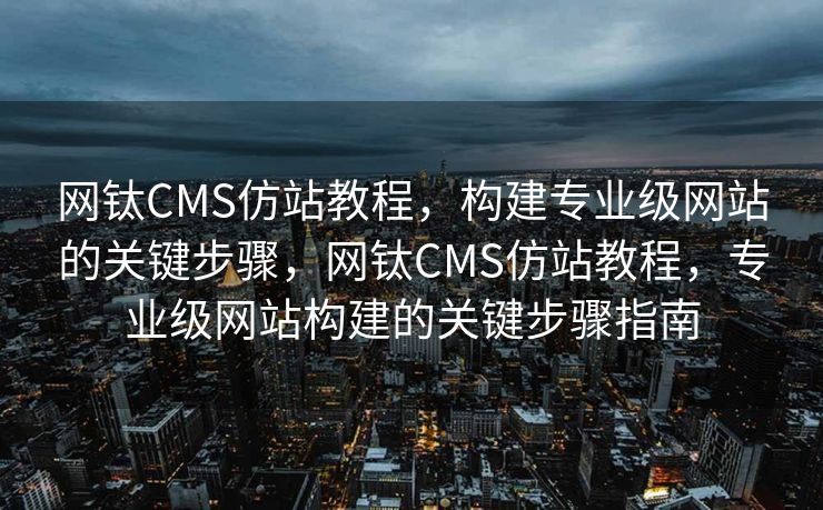 网钛CMS仿站教程，构建专业级网站的关键步骤，网钛CMS仿站教程，专业级网站构建的关键步骤指南